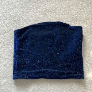 Blue Sparkle tube top